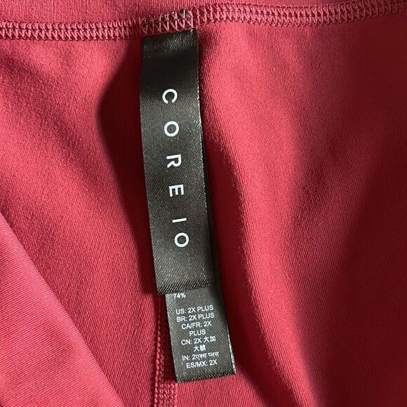 CORE 10 Women’s Cropped Athletic Leggings/Tights Mauve/Berry Size 2X Plus - Picture 3 of 11